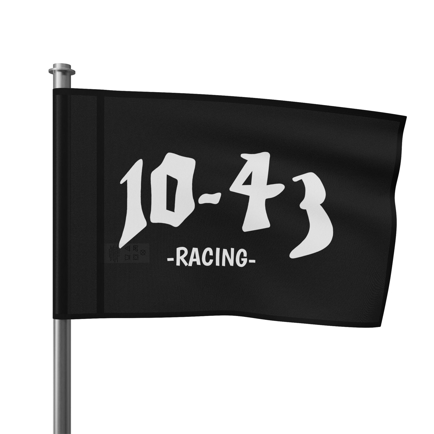 10-43 RACING FLAG - BLACK